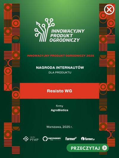 Restiso WG głosami czytelników sadyogrody.pl Innowacyjnym Produktem Ogrodniczym 2025 